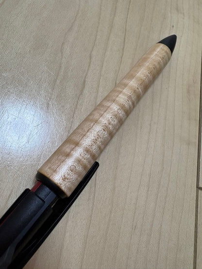 Rectangular wooden Legno ballpoint pen body with a natural wood finish