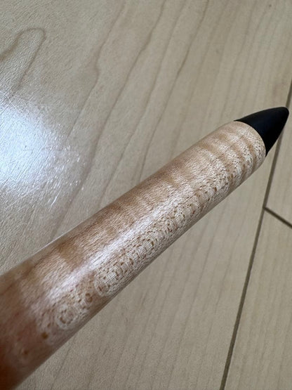 Rectangular wooden Legno ballpoint pen body with a natural wood finish