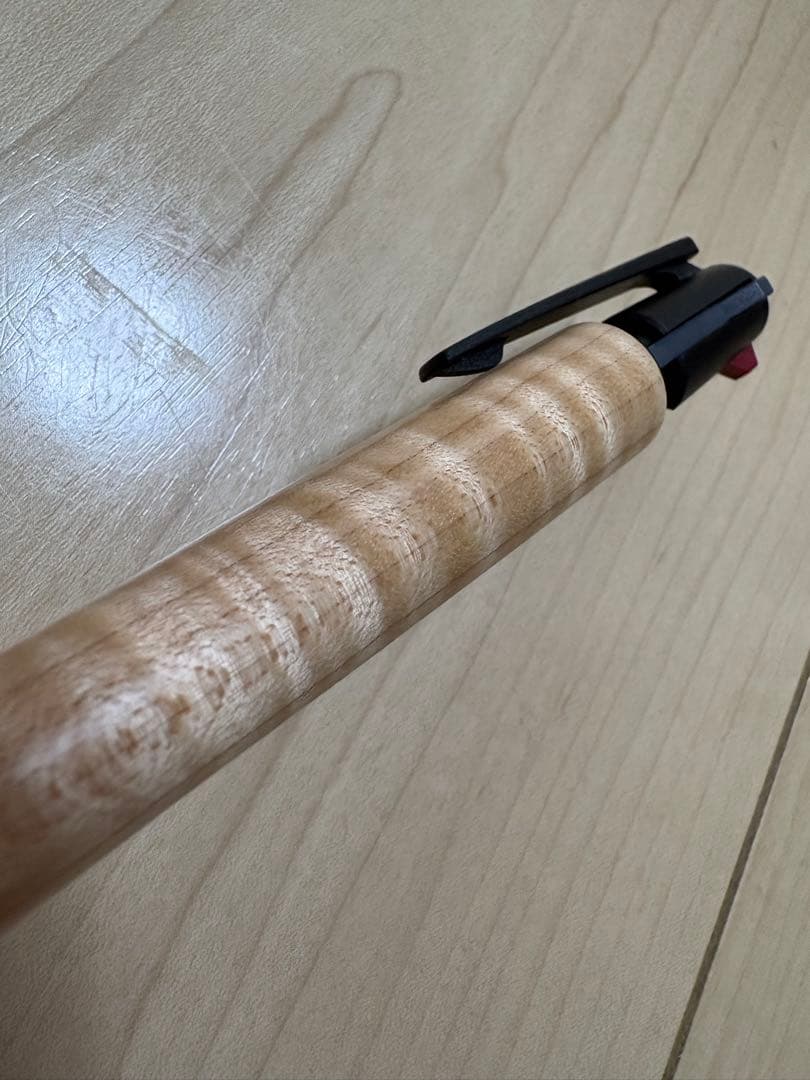 Rectangular wooden Legno ballpoint pen body with a natural wood finish