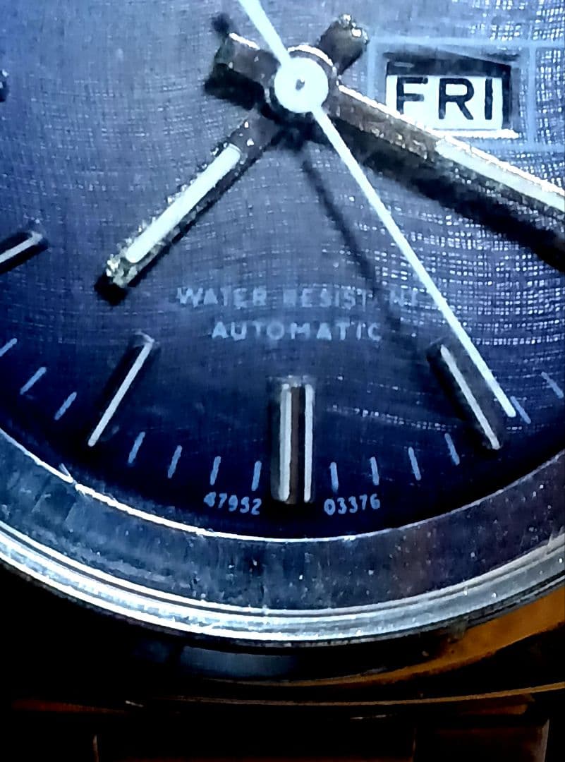 TIMEX Vintage Day-Date Dark Gray Dial AT Automatic Men's Watch — Japanese