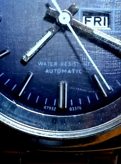 TIMEX Vintage Day-Date Dark Gray Dial AT Automatic Men's Watch — Japanese