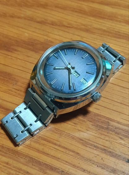 TIMEX Vintage Day-Date Dark Gray Dial AT Automatic Men's Watch — Japanese
