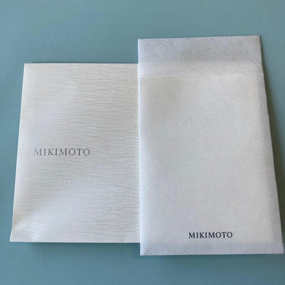 MIKIMOTO gradation pearl necklace with 5.8-9.1mm pearls, 48cm length, displayed on a white background