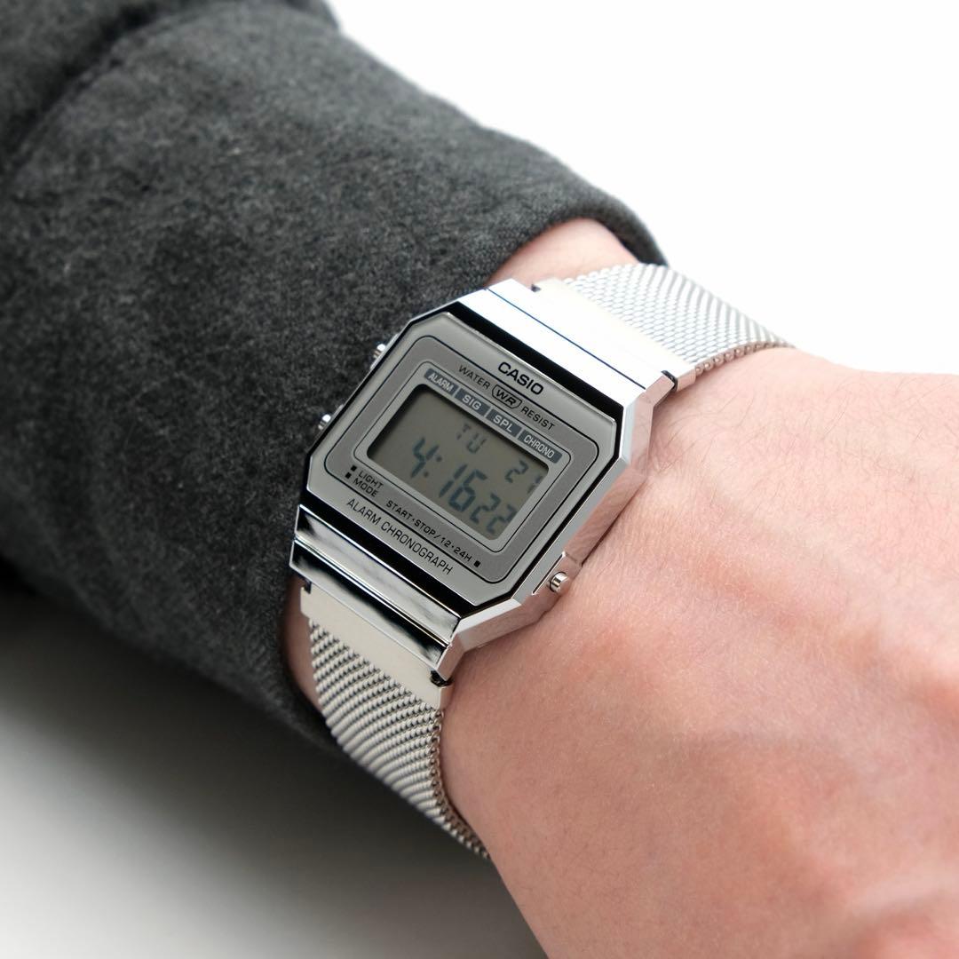 CASIO Digital Silver Retro Quartz Men's Watch — Japanese