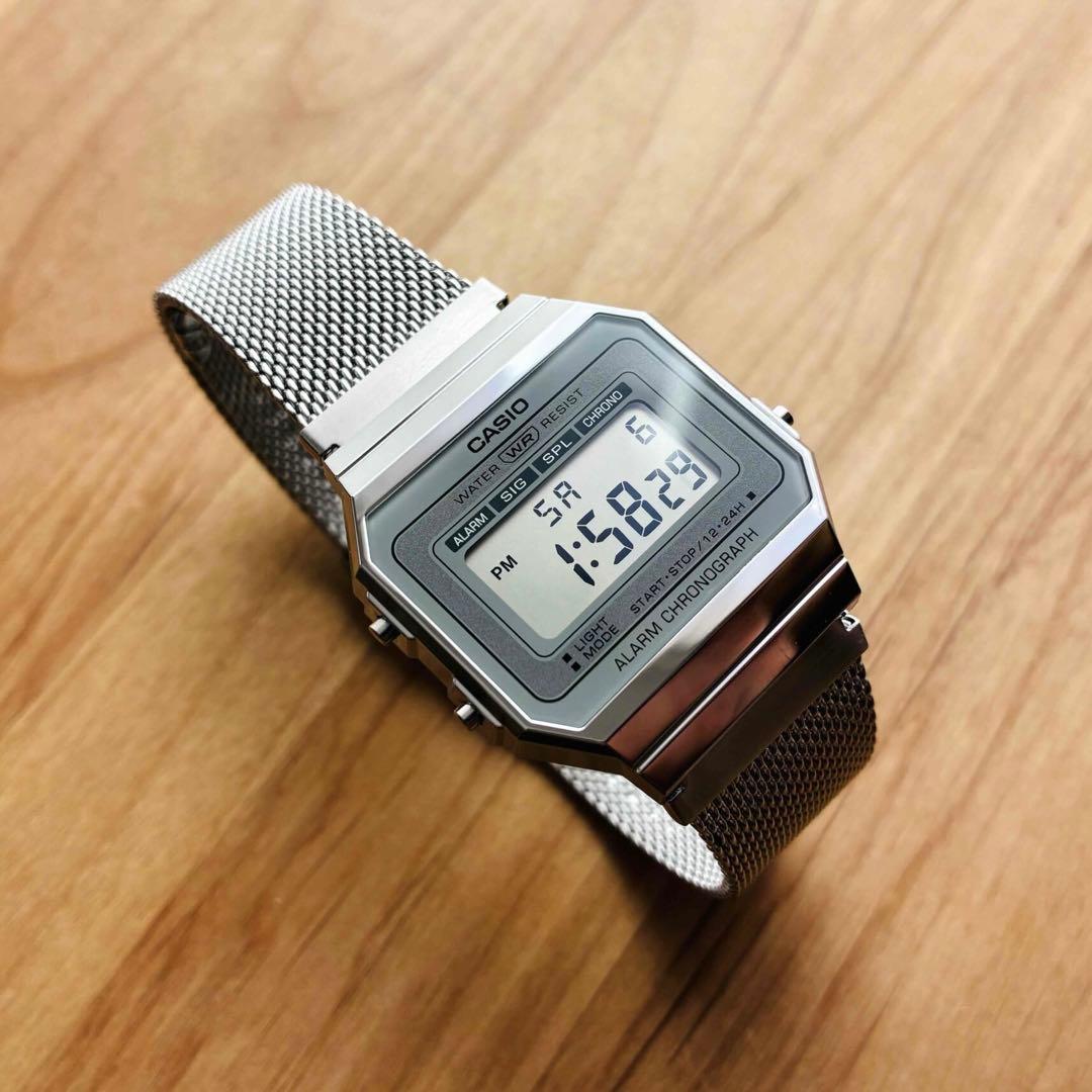 CASIO Digital Silver Retro Quartz Men's Watch — Japanese