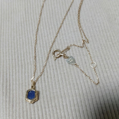 agete Necklace crafted from K10 gold with K10 marking displayed on a white background
