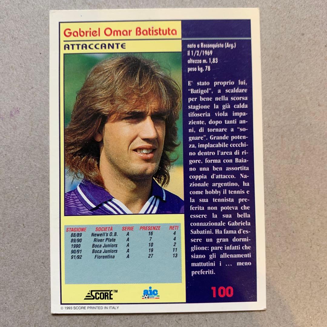 Battistuta Fiorentina Trading Card — Japanese
