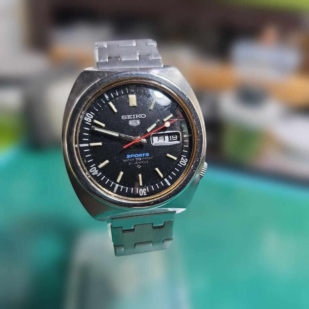 SEIKO 5 Sports 21J Automatic Black Men's Watch — Japanese
