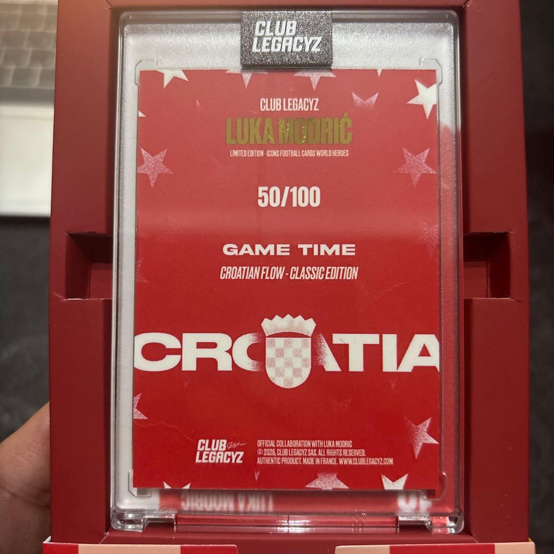 Luka Modric Club Legacyz Limited Card — 50/100 — Japanese