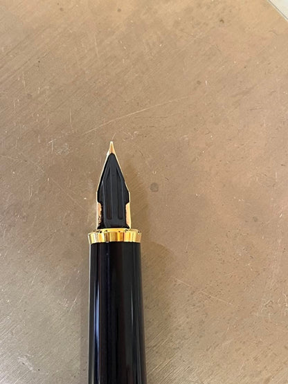 M149 PILOT black fountain pen with 14K fine nib and sleek black body