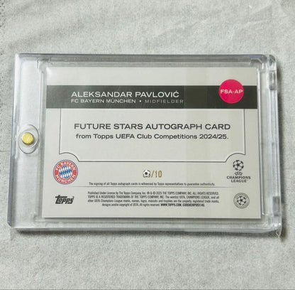 Topps UCL Aleksandar Pavlovic — Japanese
