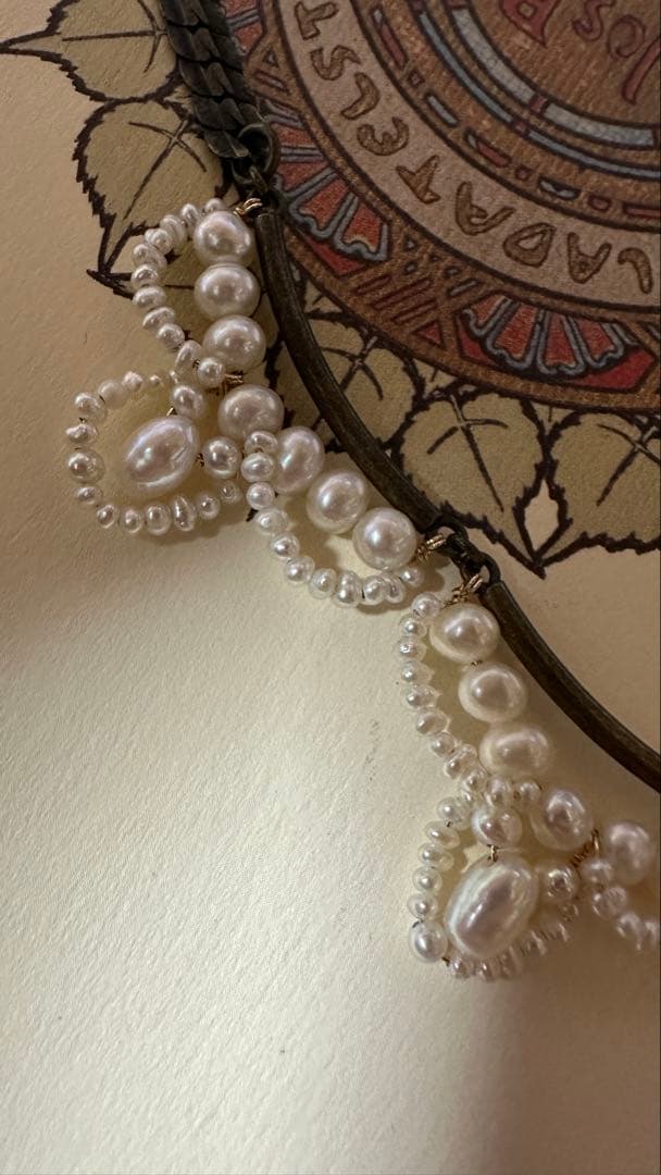Agete limited store exclusive freshwater pearl necklace approximately 45cm length with elegant white pearls