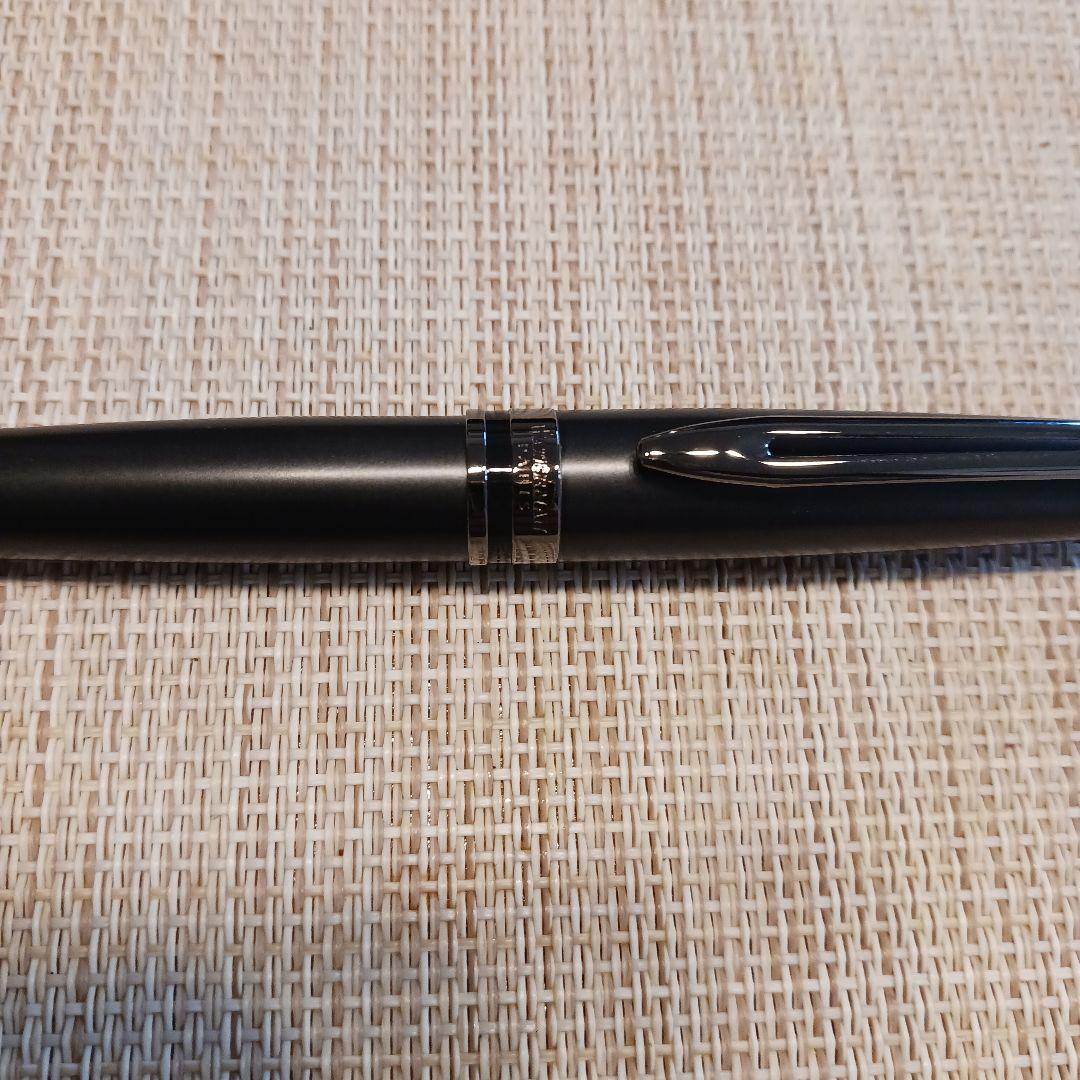 Waterman Expert ballpoint pen in matte black finish with sleek body and silver clip