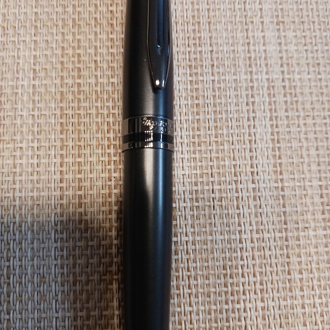 Waterman Expert ballpoint pen in matte black finish with sleek body and silver clip