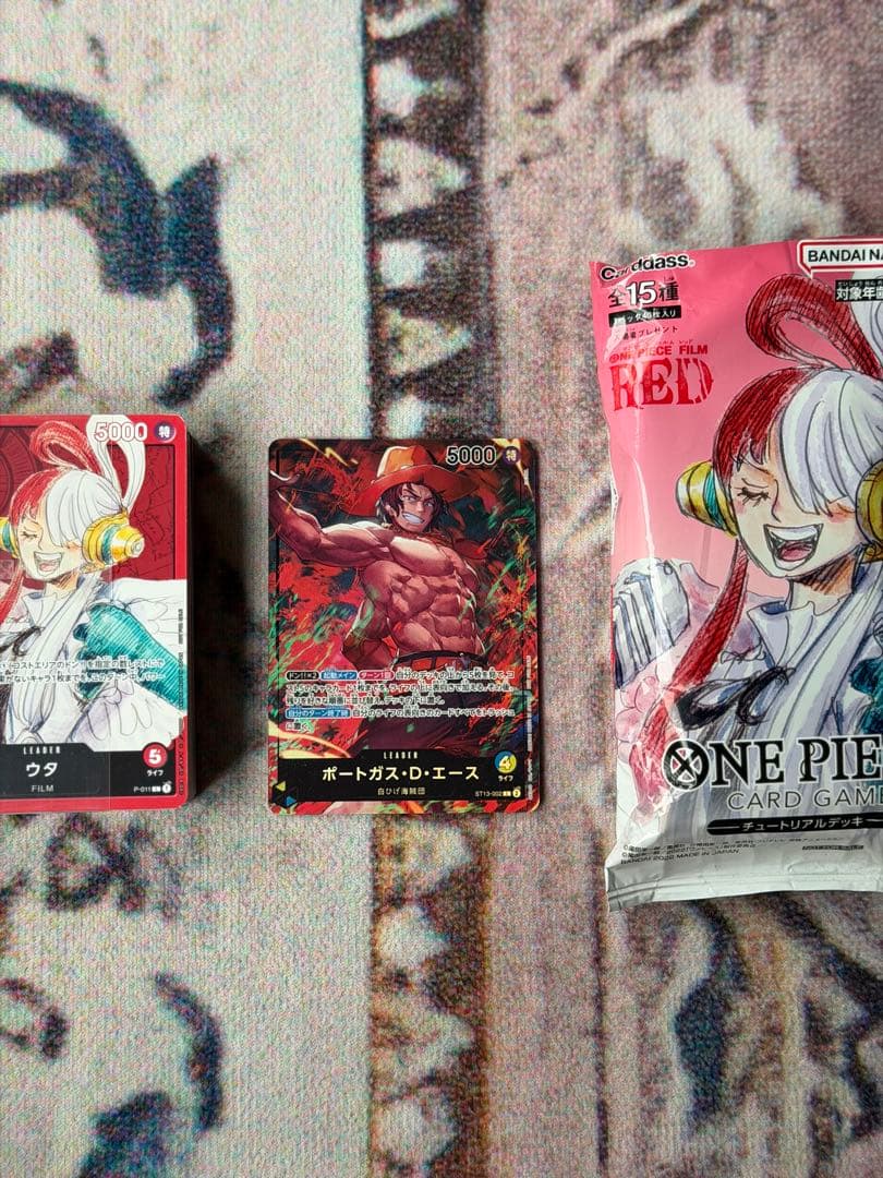 One Piece ONE PIECE LIMITED BONUS CARD GAME TUTORIAL DECK FILM RED Pack — Japanese