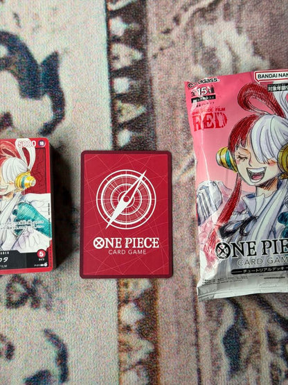 One Piece ONE PIECE LIMITED BONUS CARD GAME TUTORIAL DECK FILM RED Pack — Japanese