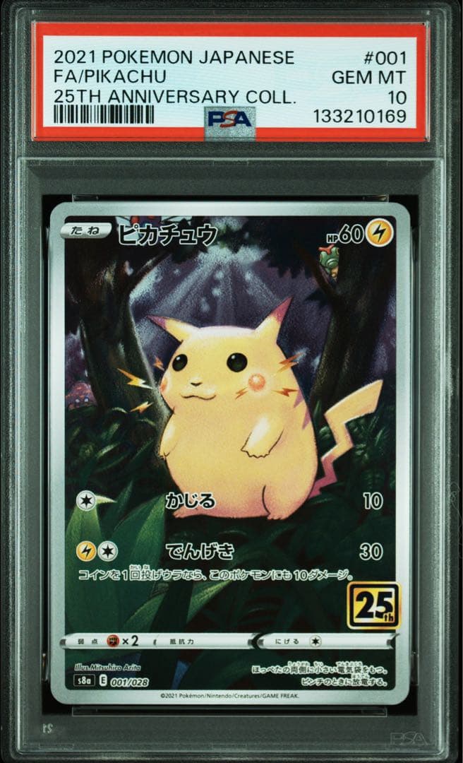 PSA 10 Pokemon Pikachu ANNIVERSARY COLLECTION PROMO — Japanese