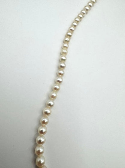 Mikimoto Baby Pearl Necklace with 3.8-4.5mm pearls measuring about 36cm in length weighing 10.9g