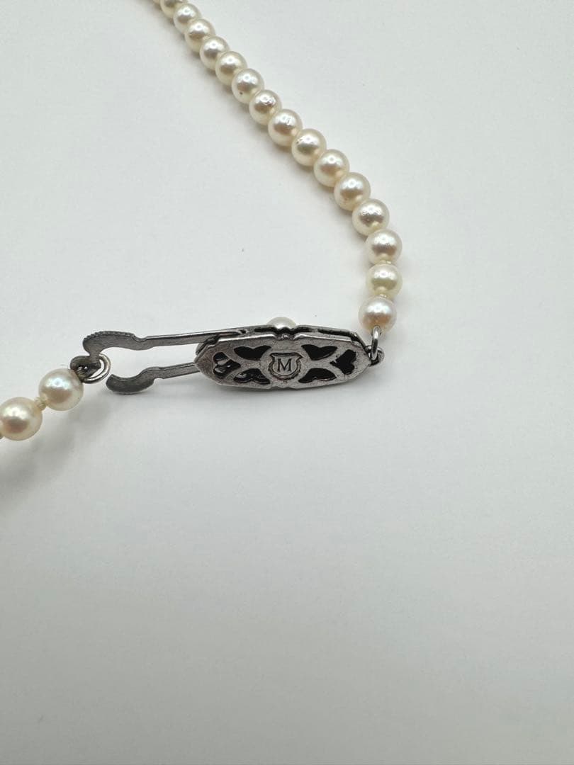 Mikimoto Baby Pearl Necklace with 3.8-4.5mm pearls measuring about 36cm in length weighing 10.9g