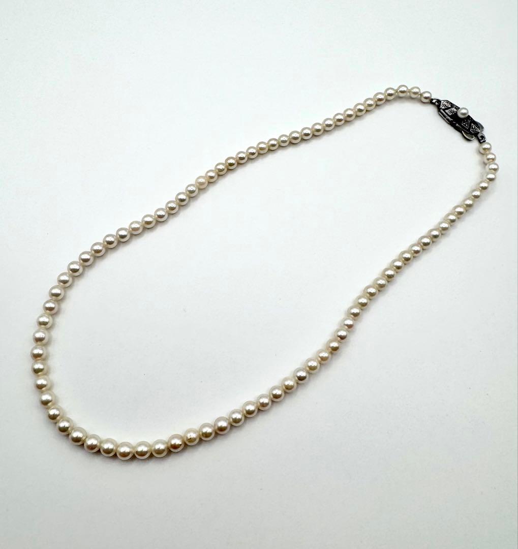 Mikimoto Baby Pearl Necklace with 3.8-4.5mm pearls measuring about 36cm in length weighing 10.9g