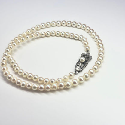 Mikimoto Baby Pearl Necklace with 3.8-4.5mm pearls measuring about 36cm in length weighing 10.9g