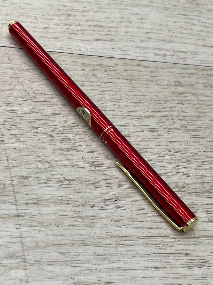 Pilot Laureate Law ballpoint pen with red cap and 0.5mm fine tip in red ink