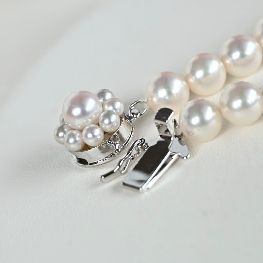 Highest grade Aurora Hanadama Tasaki Akoya long pearl necklace measuring 82 cm with 6.3 mm pearls