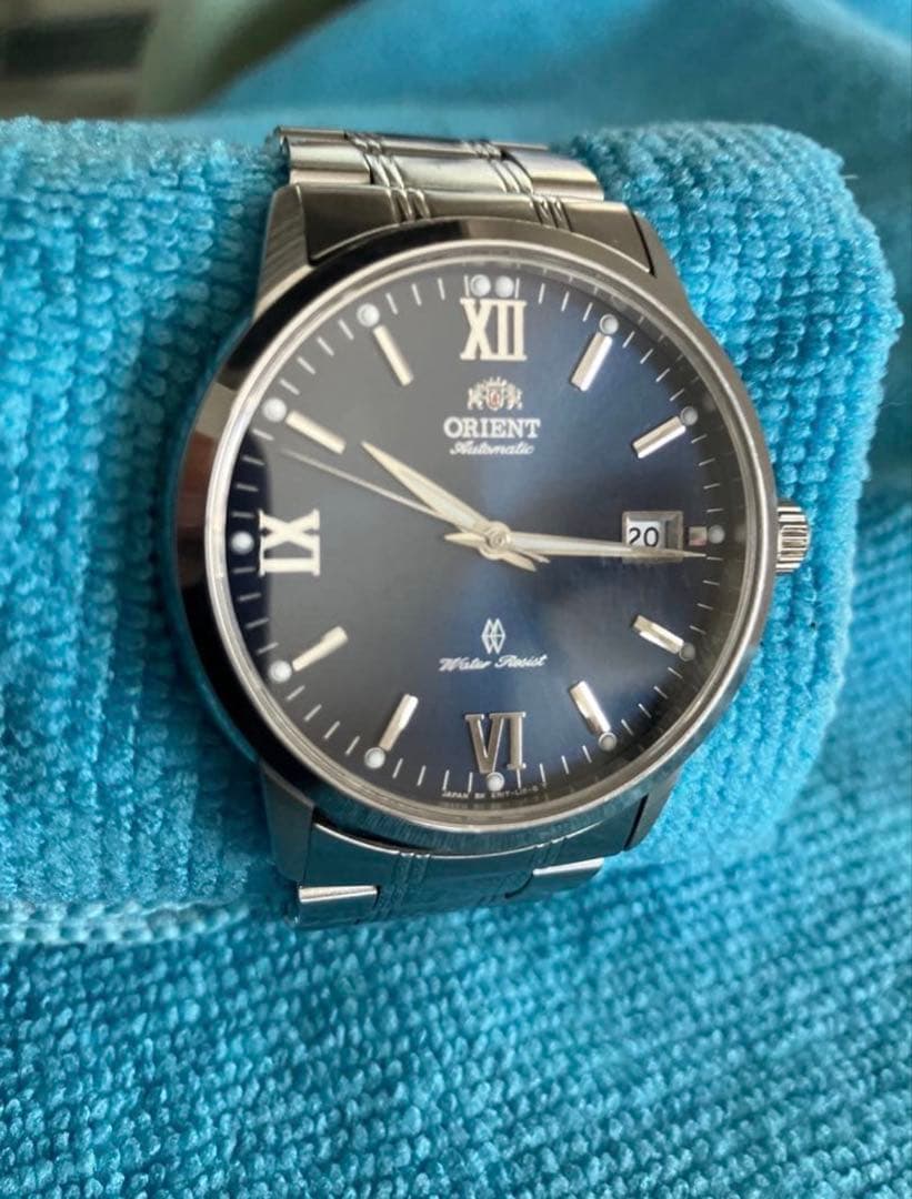 ORIENT ブルーフェイス Automatic Men's Watch — Japanese