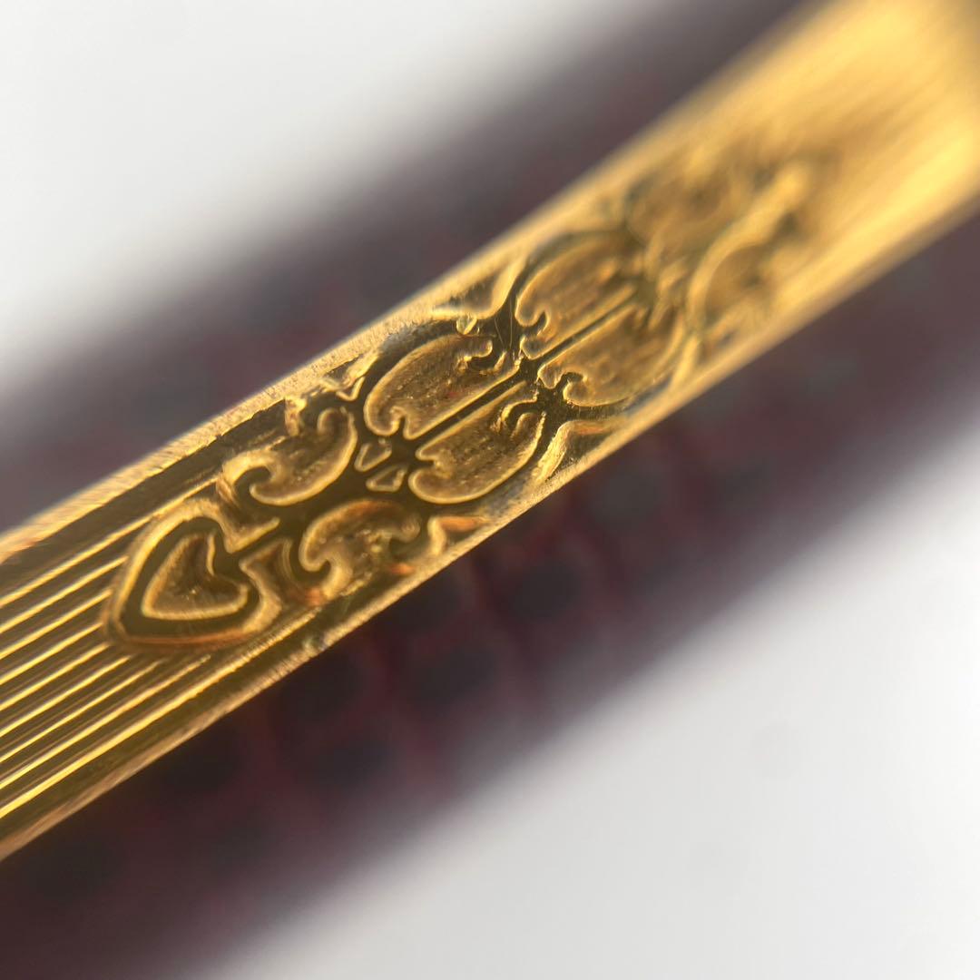 Pilot K18 fountain pen in Bordeaux color with gold trim and engraved clip shown against white background