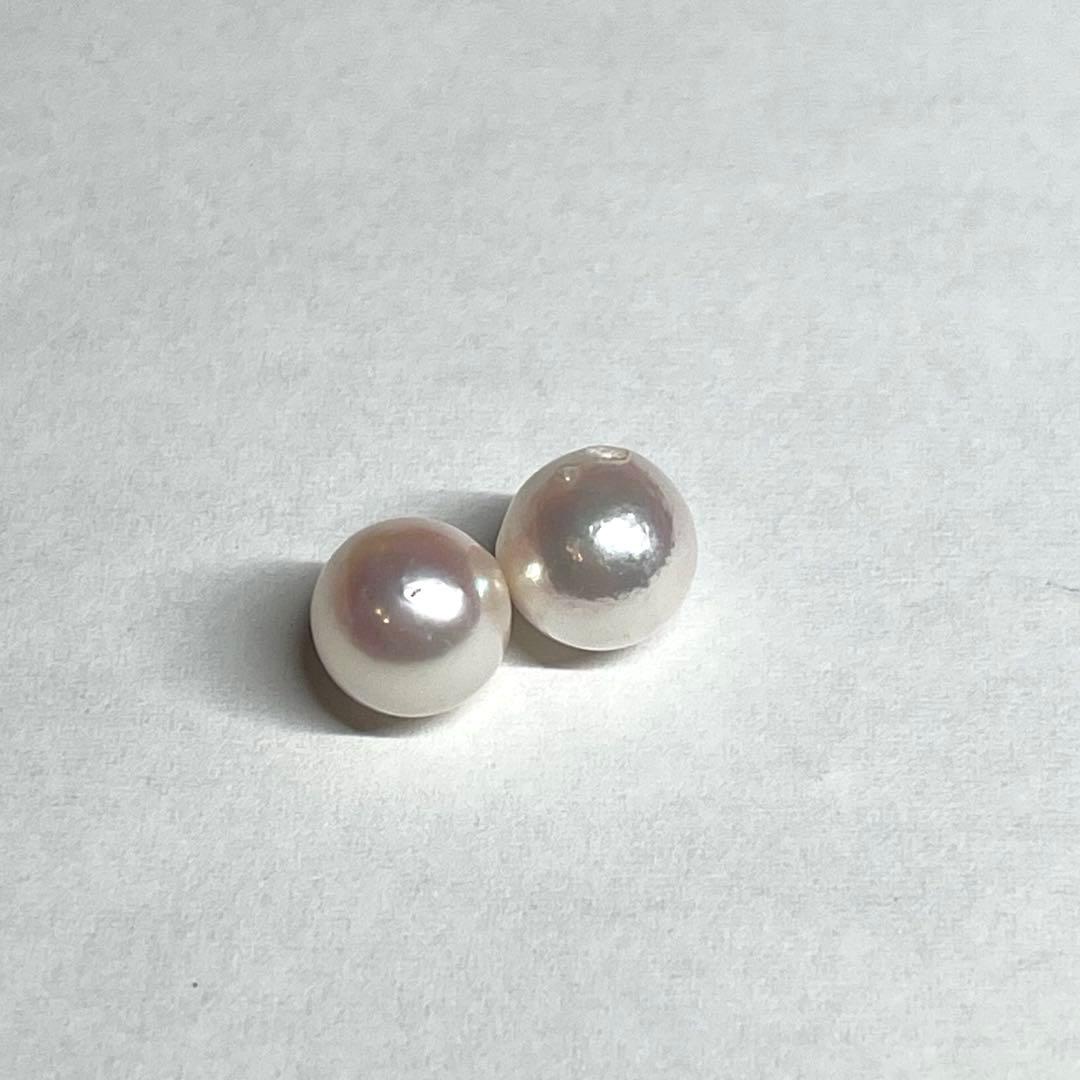 Aurora Hanadama Grade Akoya Pearl Necklace 8-8.5mm pearls with silver clasp displayed with paulownia box