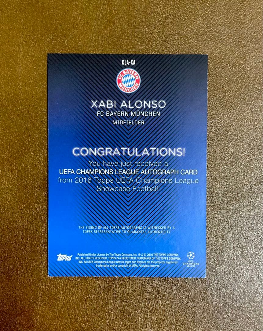 Shavi Alonso Bayern Signed Card — Japanese