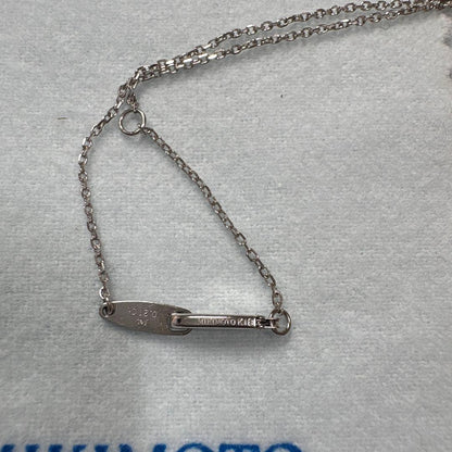 Mikimoto Diamond Necklace with 0.21ct diamonds and 43 cm chain displayed on a white background