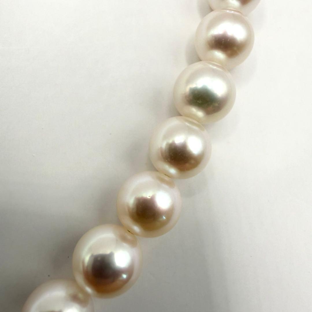 Yamato Akoya 7mm white and pink luster pearl necklace approximately 43 cm length for formal occasions