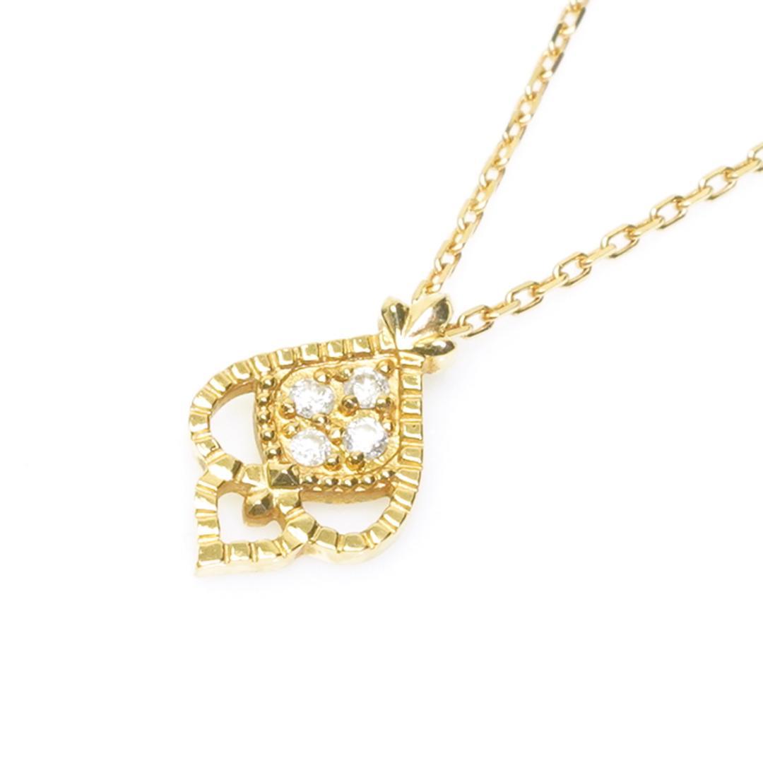 Kuro 3-piece diamond necklace made with K18 yellow gold featuring 0.02ct diamonds and adjustable 36-39.5cm chain
