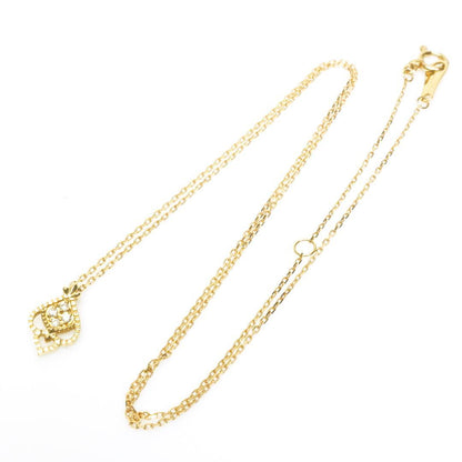 Kuro 3-piece diamond necklace made with K18 yellow gold featuring 0.02ct diamonds and adjustable 36-39.5cm chain