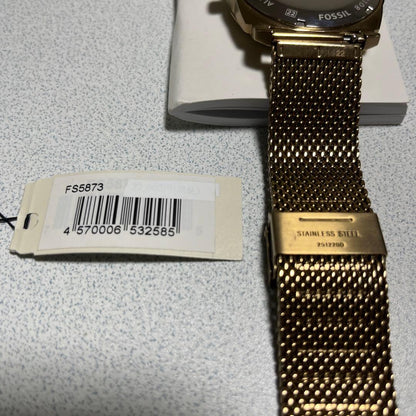 FOSSIL Gold Brown Automatic Men's Watch — Japanese