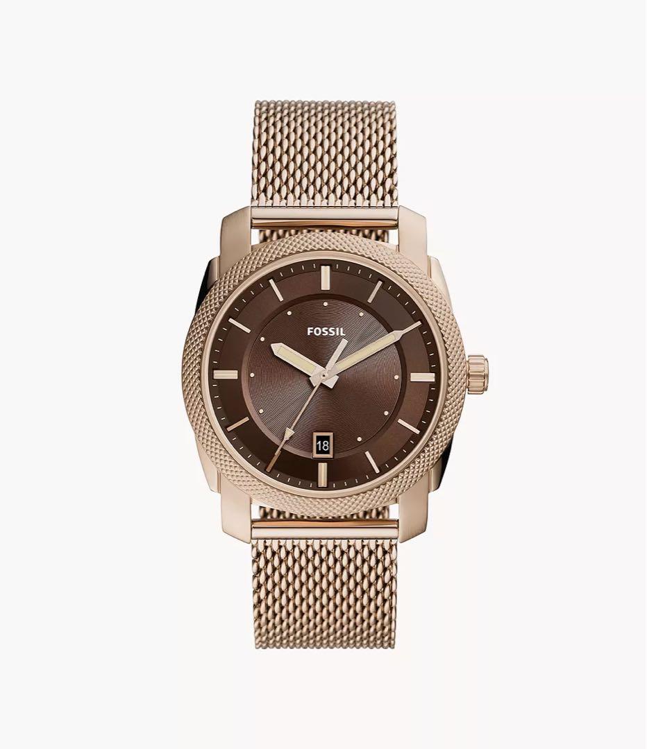 FOSSIL Gold Brown Automatic Men's Watch — Japanese