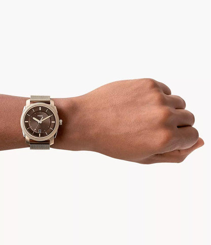 FOSSIL Gold Brown Automatic Men's Watch — Japanese
