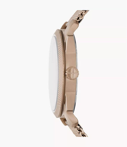 FOSSIL Gold Brown Automatic Men's Watch — Japanese