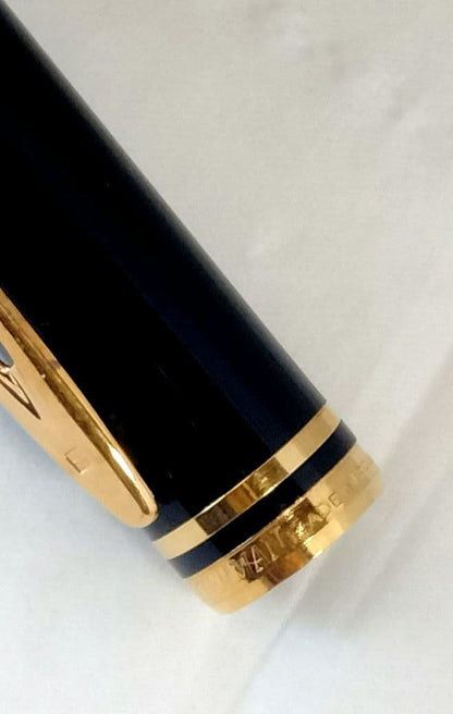 Waterman ballpoint pen in classic design with shiny metal finish and no major scratches