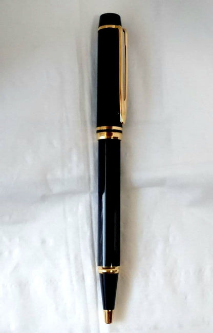 Waterman ballpoint pen in classic design with shiny metal finish and no major scratches