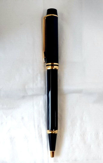 Waterman ballpoint pen in classic design with shiny metal finish and no major scratches