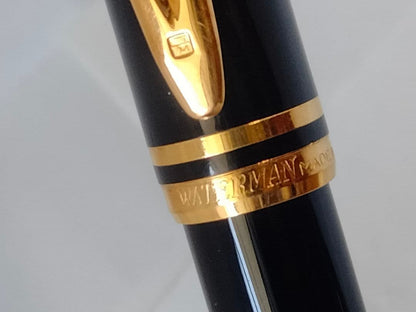Waterman ballpoint pen in classic design with shiny metal finish and no major scratches