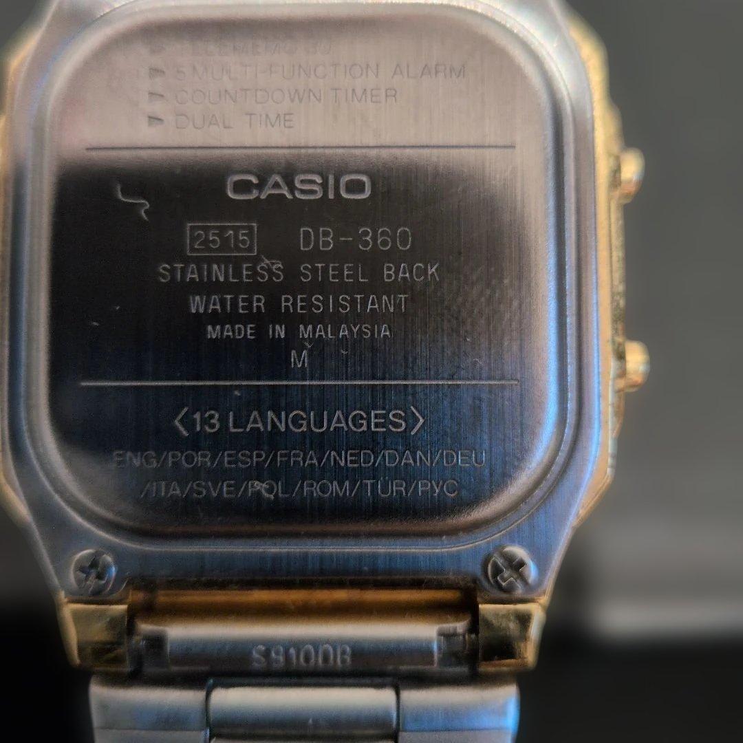 CASIO DB-360 Digital Men's Watch — Japanese