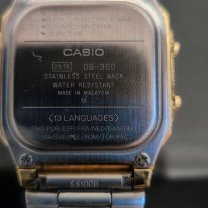 CASIO DB-360 Digital Men's Watch — Japanese