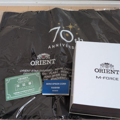 ORIENT M-FORCE 70th Anniversary Limited Edition Automatic Men's Watch — Japanese