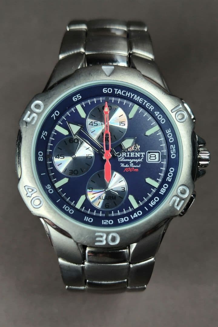 ORIENT ORIENY Chronograph 紺 Quartz Men's Watch — Japanese