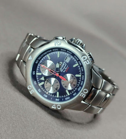ORIENT ORIENY Chronograph 紺 Quartz Men's Watch — Japanese