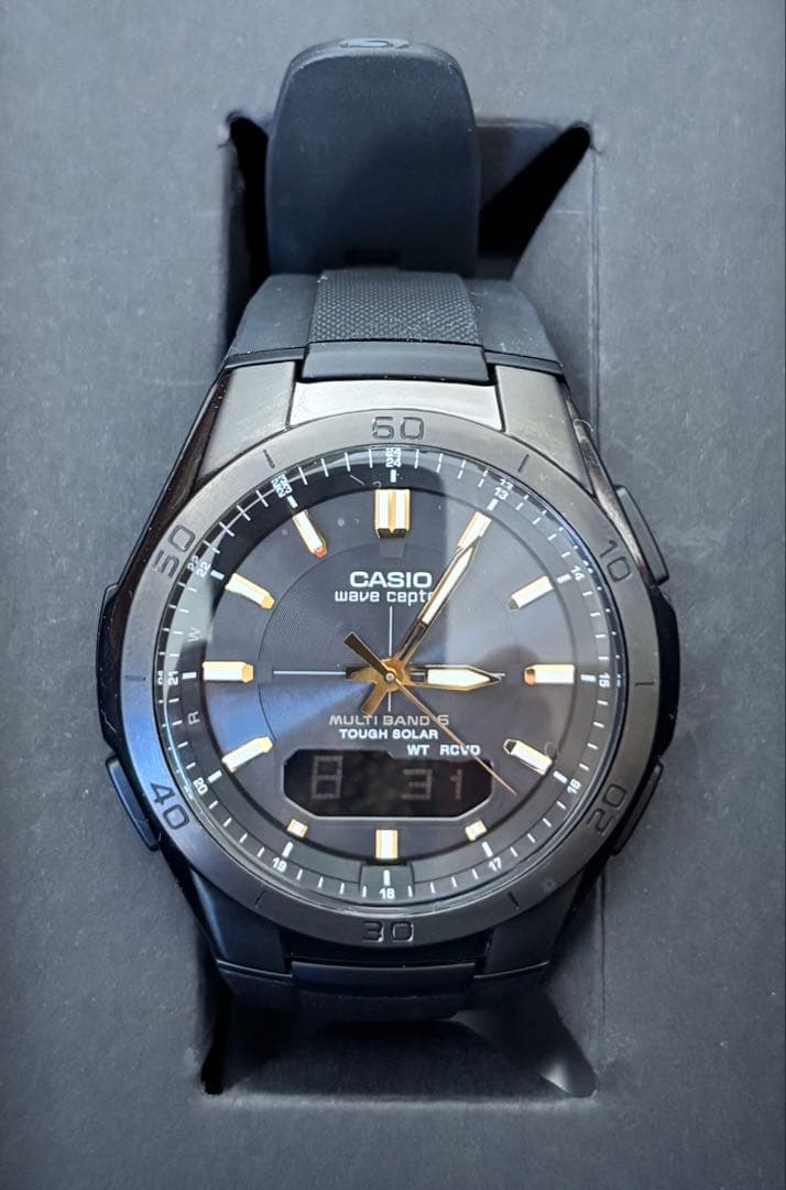 CASIO WVA-M640B Solar Men's Watch — Japanese