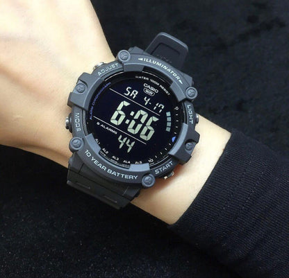 Casio Digital Wristwatch Overseas Model Big Face For Outdoor Camping